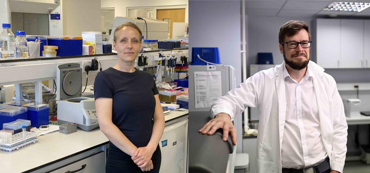 (de gauche à droite) Dr Christin A. Albus et Dr Indrek Koppel
