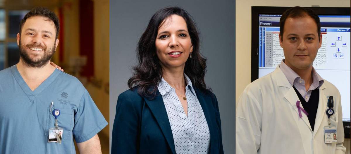 (g.d.) Dr. Lottem Bergman, Dr. Lilach Goldstein and Dr. Firas Fahoum (photos: Jenny Yerushalmi/Ichilov, Dean Aharoni, Miri Gattenyo/Ichilov)
