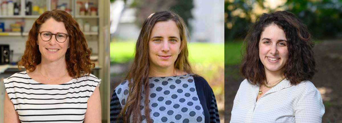 (g-d) Prof. Yardena Samuels, Dr. Shira Sagie and Dr. Nofar Gumpert