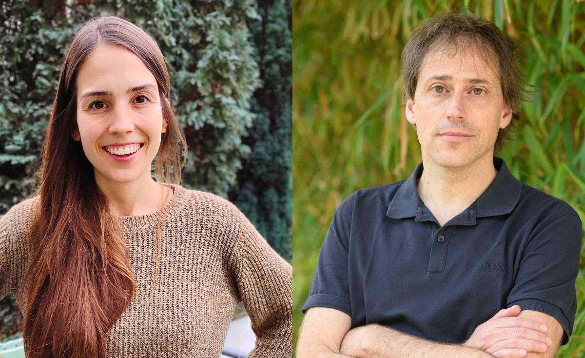 (l-r) Tabea Dreyer and Prof. Ofer Feinerman
