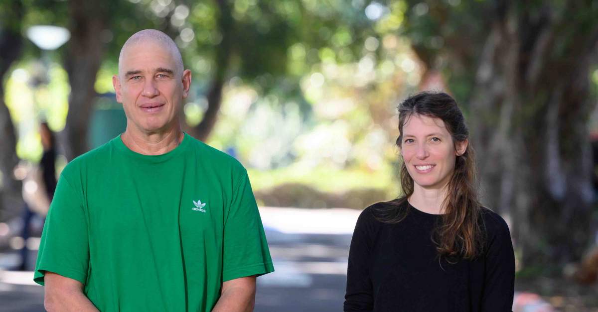 Le Prof. Noam Sobel et Shani Agron, doctorante