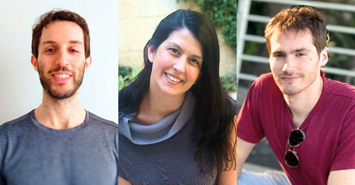 (g-d) Oren Milman, Dr. Nili Furer and Nimrod Rappoport 